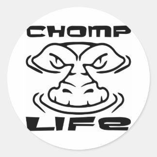 Gator Chomp Life Classic Round Sticker
