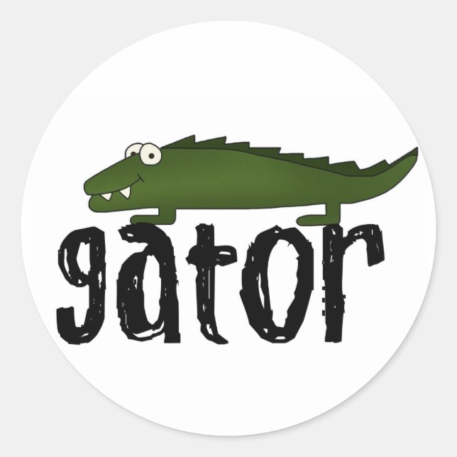 Gator Classic Round Sticker (Front)