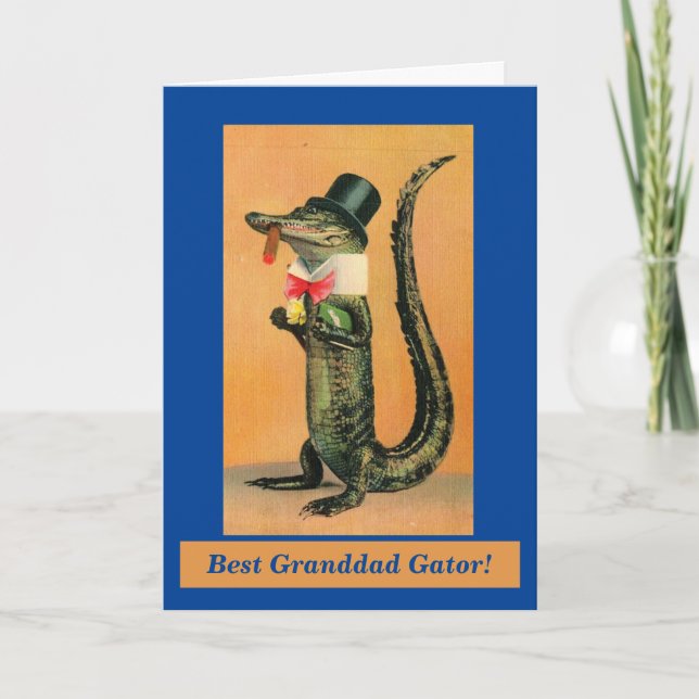 Gator Father's Day Card (Front)
