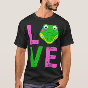 Gator Girl Alligator Print Zoo Kids Gift T-Shirt