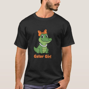 Gator Girl Cute Alligator Teacher School Jungle An T-Shirt
