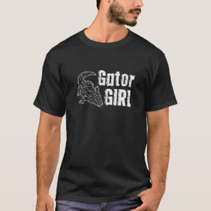 Gator Girl  Polygon Alligator Women T-Shirt