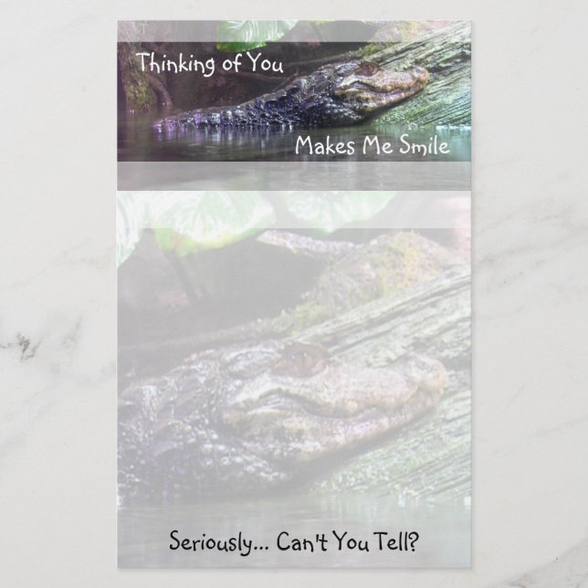 'Gator Grins: Thinking of You - Stationery (Front)
