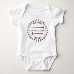 Gator-Hater-est-garnet Baby Bodysuit