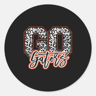 Gator Name Team Go Back To School Heart For Men Wo Classic Round Sticker