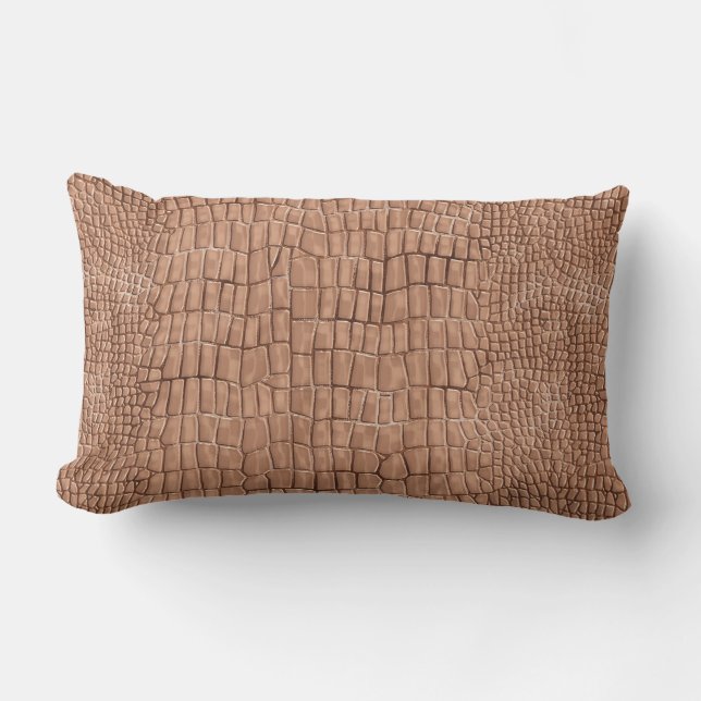 Gator Print Throw Pillow (Front)