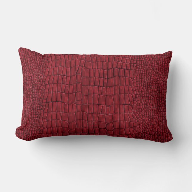 Gator Print Throw Pillow (Front)