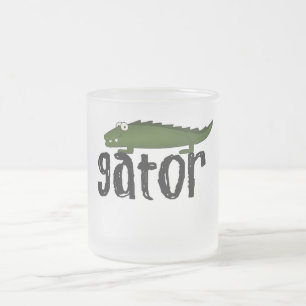 Gator T shirts and Gifts Frosted Glass Coffee Mug