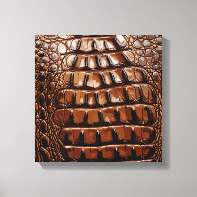 Gator Texture Canvas Print (Front)