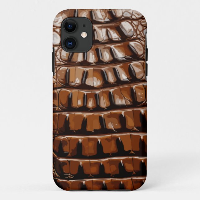Gator Texture Case-Mate iPhone Case (Back)