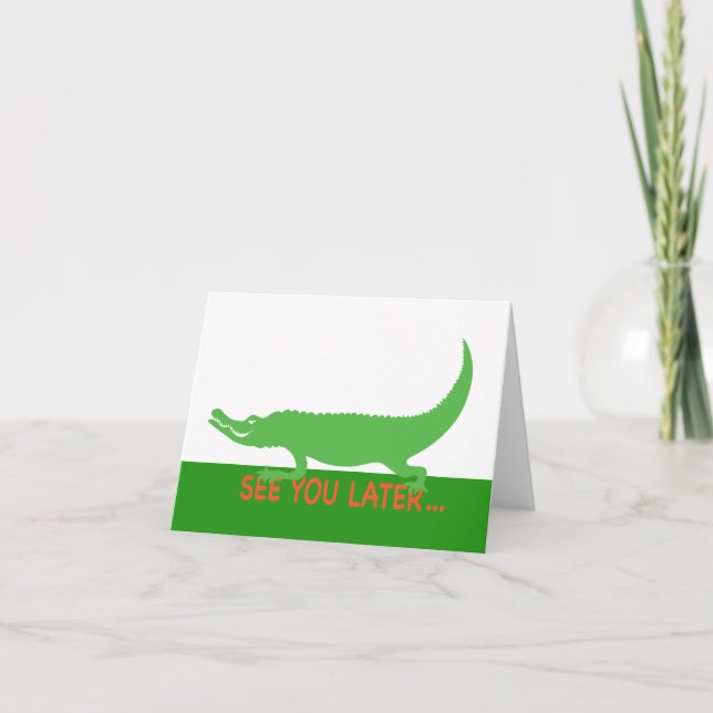 Gator Thank You Note Card (Front)