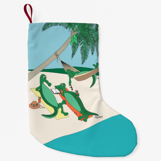Gator Tropical Christmas Stocking (Front)
