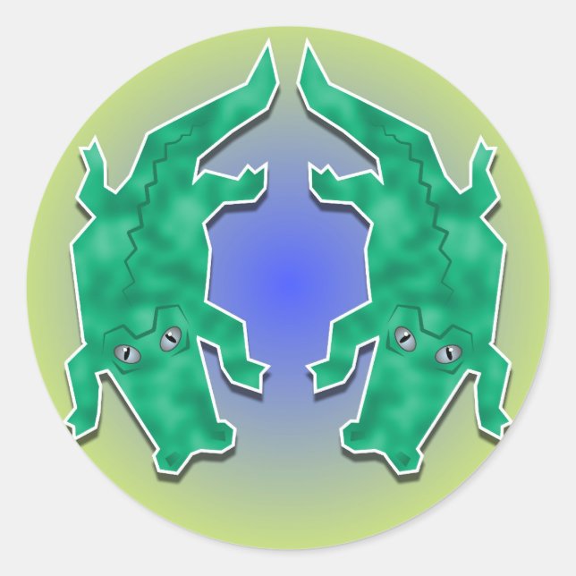 Gators Classic Round Sticker (Front)