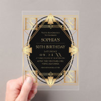 Gatsby Art Deco 50th Birthday Party