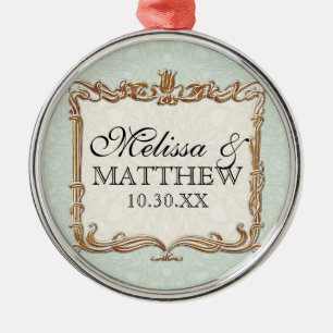 Gatsby Art Deco Nouveau Lace Faux Gold Tulip Metal Tree Decoration