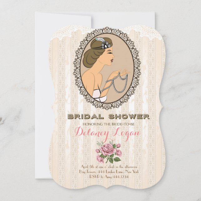 Gatsby Bridal Shower Invitation (Front)