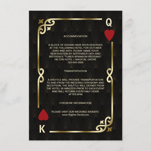 Gatsby Casino Las Vegas Poker Accommodation Enclosure Card (Front)