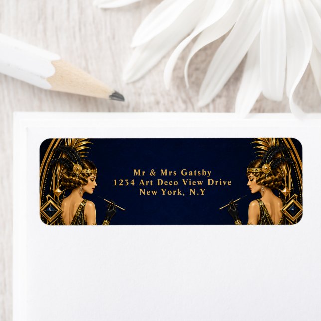 Gatsby flapper girls elegant theme wedding  (Insitu)