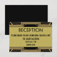 Gatsby Gold Wedding Suite Details Reception Party