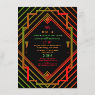 Gatsby Miami 1920's New Year Menu