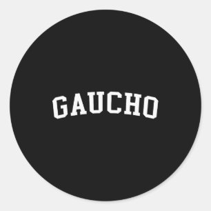 Gaucho  classic round sticker