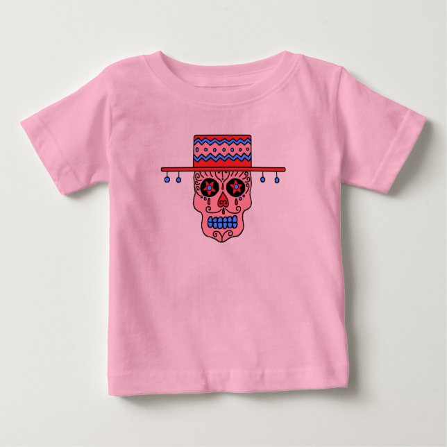 Gaucho Sugar Skull Baby T-Shirt (Front)