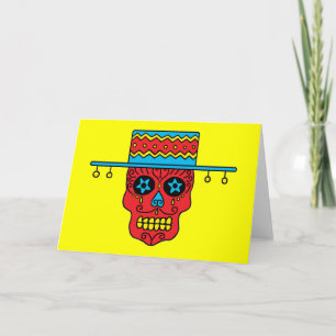 Gaucho Sugar Skull Card