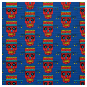 Gaucho Sugar Skull Fabric