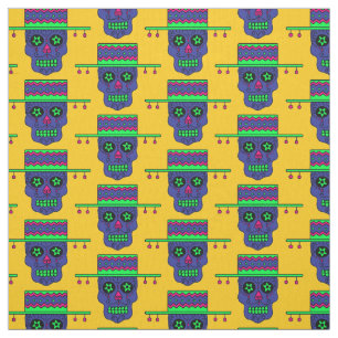 Gaucho Sugar Skull Fabric