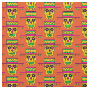 Gaucho Sugar Skull Fabric