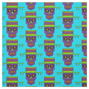 Gaucho Sugar Skulls Fabric