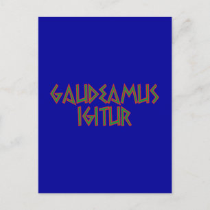 gaudeamus igitur Latein latin Postcard