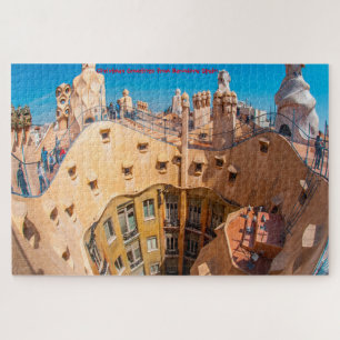 Gaudi Architecture Barcelona. Jigsaw Puzzle