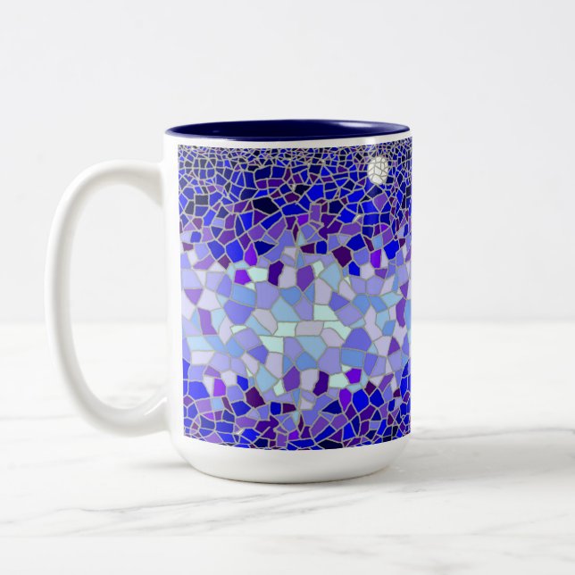 Gaudi by Moonlight Two-Tone Coffee Mug (Left)