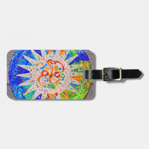 Gaudi Detail Blue Luggage Tag