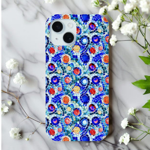 Gaudi Inspired Multicolor Mosaic Pattern iPhone 15 Case