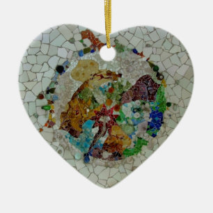 Gaudi Mosaic Ceramic Tree Decoration