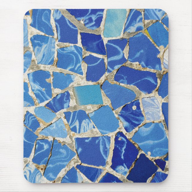 Gaudi Mosaics With an Oil Touch Mouse Pad (Front)