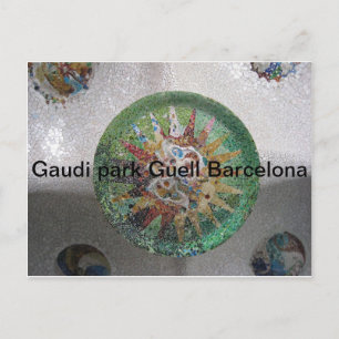 Gaudi park Guell Barcelona Postcard