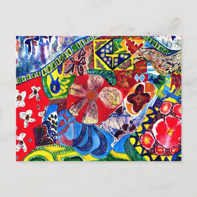 Gaudi's Bench One. Postcard (Front)