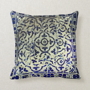 Gaudi's Park Guell Mosaic Tiles Barcelona Cushion