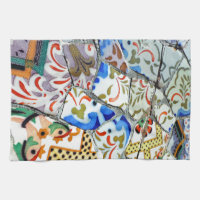 Gaudi's Park Guell Mosaic Tiles