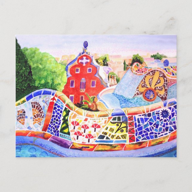 Gaudi's Park. Postcard (Front)