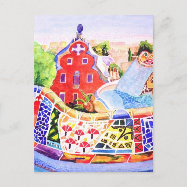 Gaudi's Park. Postcard (Front)