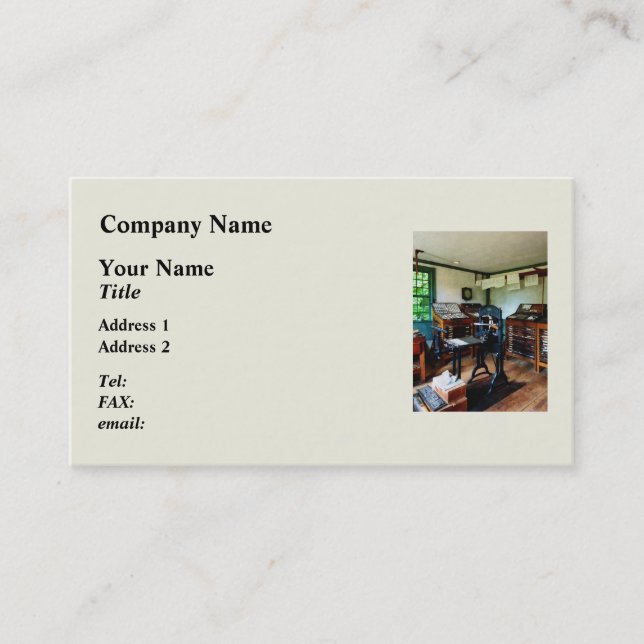 Gauges in machine Shop Business Card (Front)