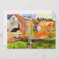 Gauguin - A Breton Landscape-David's Mill,