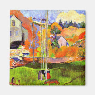 Gauguin - A Breton Landscape-David's Mill, Magnet