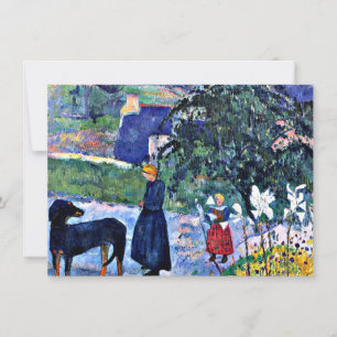 Gauguin - Among the Lilies Card