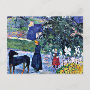 Gauguin - Among the Lilies Postcard