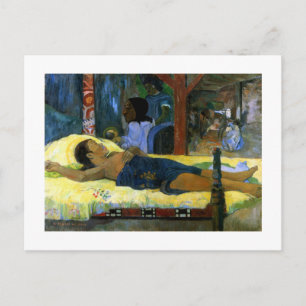 Gauguin art painting Tamari No Atua (Nativity) Postcard